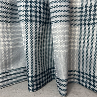 картинка Штора из рогожки в клетку Tartan серый от магазина Topcurtains