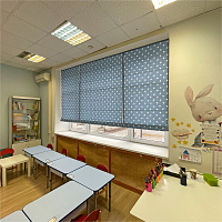 картинка Римская штора Gentle Stars, голубая от магазина Topcurtains