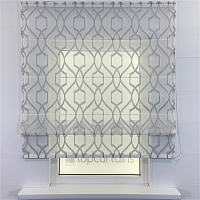 картинка Прозрачная римская штора Gray Lattice от магазина Topcurtains