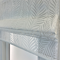 картинка Римская штора Forest Plants белая от магазина Topcurtains