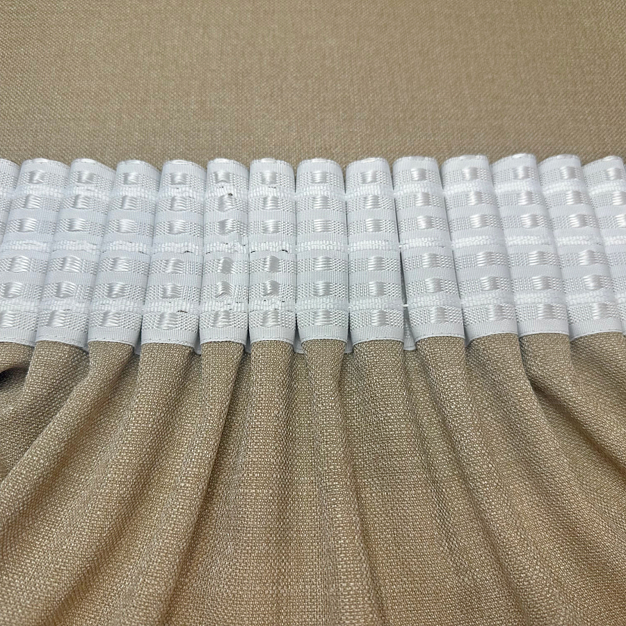 картинка Штора из рогожки Elegance бежевая от магазина Topcurtains