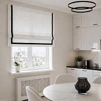 картинка Римская штора Canvas White Snow Frame от магазина Topcurtains