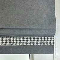 картинка Римская штора блэкаут Eclipse Style темно серая  от магазина Topcurtains