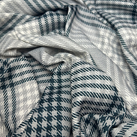 картинка Штора из рогожки в клетку Tartan серый от магазина Topcurtains
