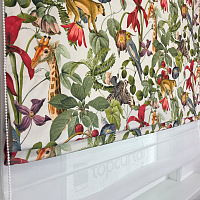 картинка Двойная римская штора Jungle день и ночь от магазина Topcurtains