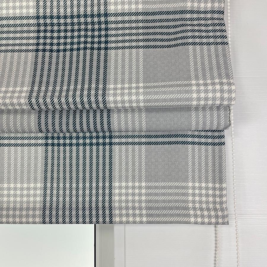 картинка Римская штора в клетку Tartan color 3 от магазина Topcurtains