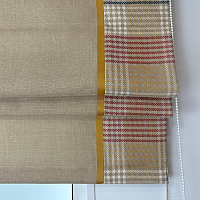 картинка Римская штора Inspire Elegance Tartan темно-бежевая от магазина Topcurtains
