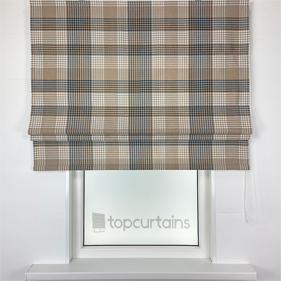 картинка Римская штора в клетку Tartan color 2 от магазина Topcurtains