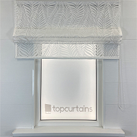 картинка Римская штора Forest Plants белая от магазина Topcurtains