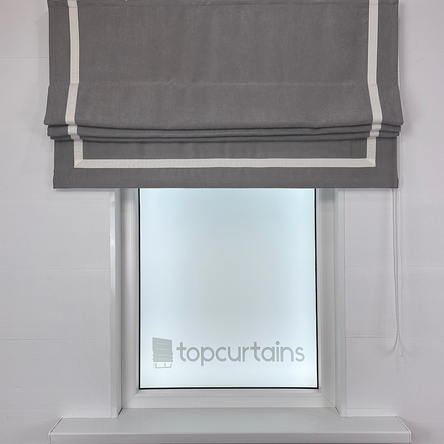 картинка Римская штора Canvas Grey Frame от магазина Topcurtains
