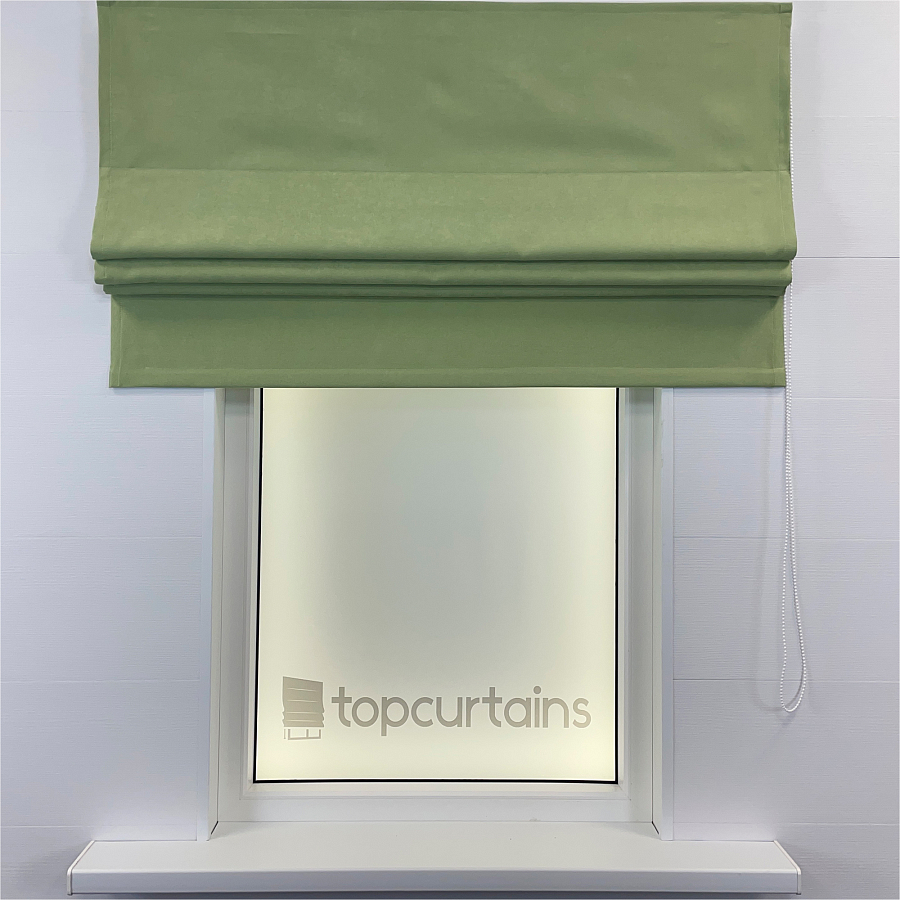 картинка Римская штора Alcantara зеленая от магазина Topcurtains