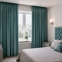 картинка Штора из бирюзового блэкаута Eclipse от магазина Topcurtains