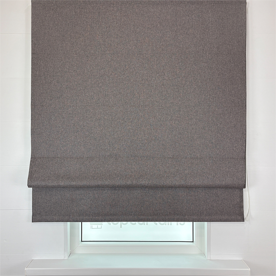 картинка Римская штора блэкаут Brown Cover от магазина Topcurtains