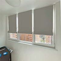картинка Римская штора блэкаут Eclipse светло серая от магазина Topcurtains