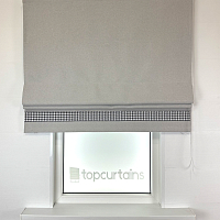 картинка Римская штора блэкаут Eclipse Style светло серая от магазина Topcurtains