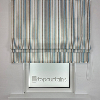 картинка Римская штора Candy Stripes голубая от магазина Topcurtains