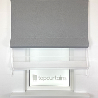 картинка Двойная римская штора блэкаут Eclipse серая от магазина Topcurtains