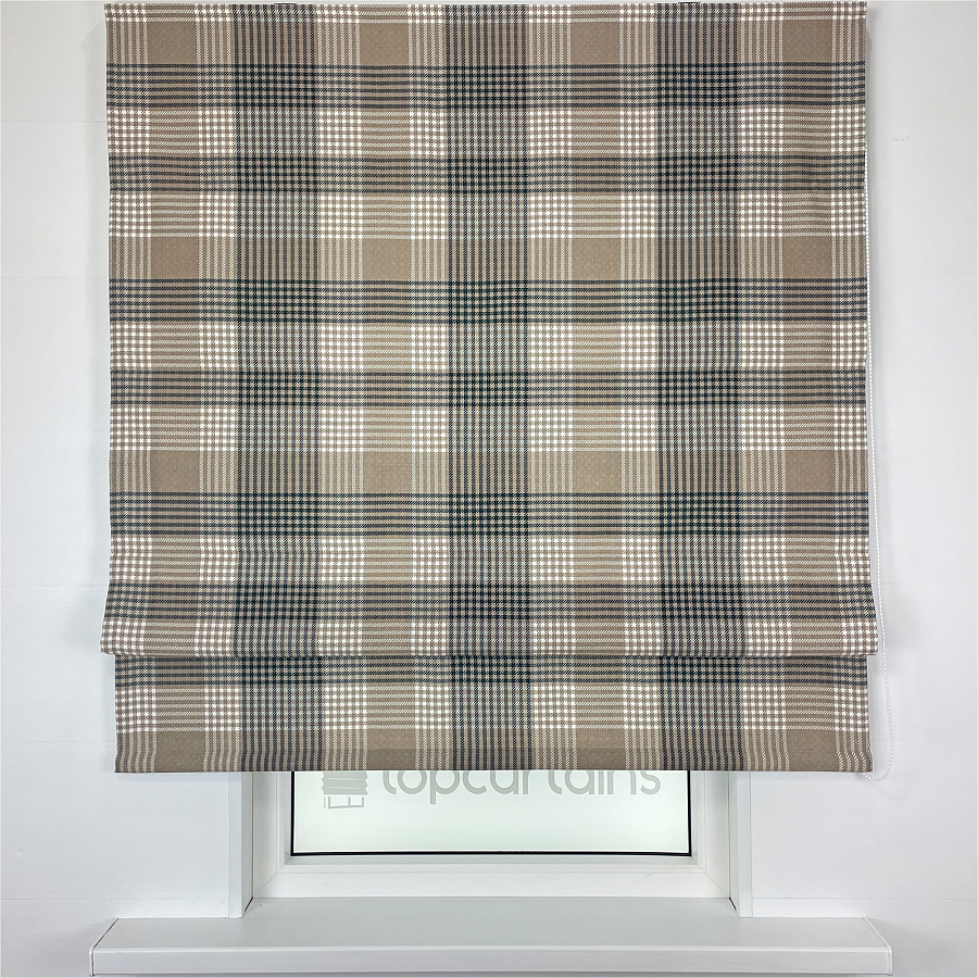 картинка Римская штора в клетку Tartan color 2 от магазина Topcurtains
