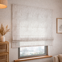 картинка Римская штора из хлопкового полупрозрачного тюля Florentino от магазина Topcurtains