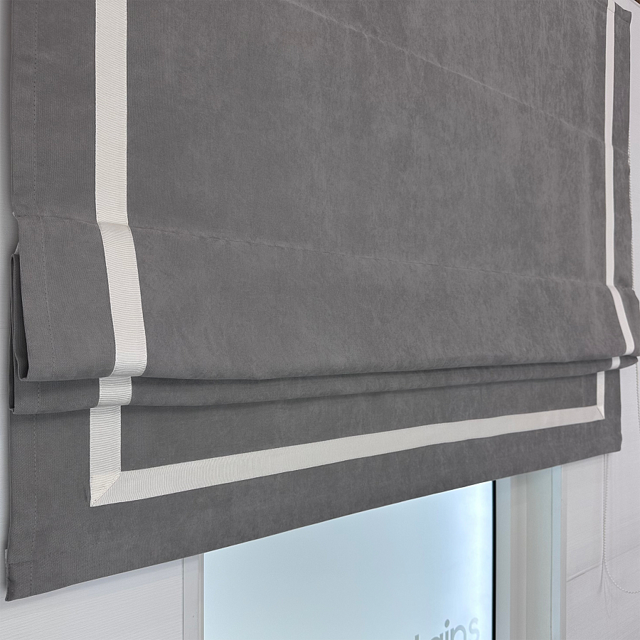 картинка Римская штора Canvas Grey Frame от магазина Topcurtains