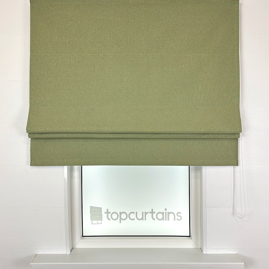 картинка Римская штора блэкаут Eclipse зеленая от магазина Topcurtains