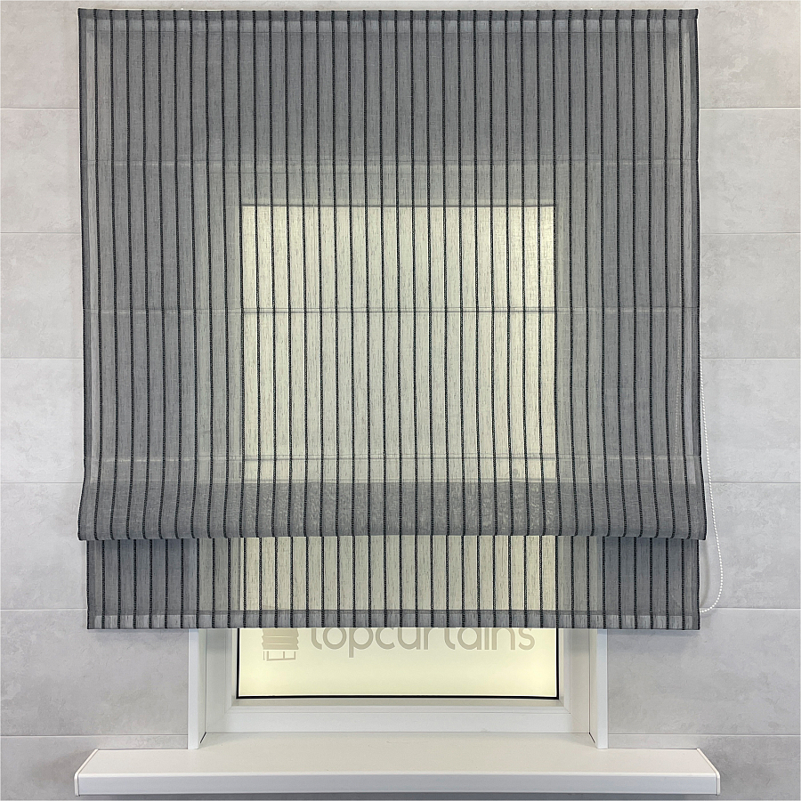 Римская штора из коллекции Sun Line серого цвета