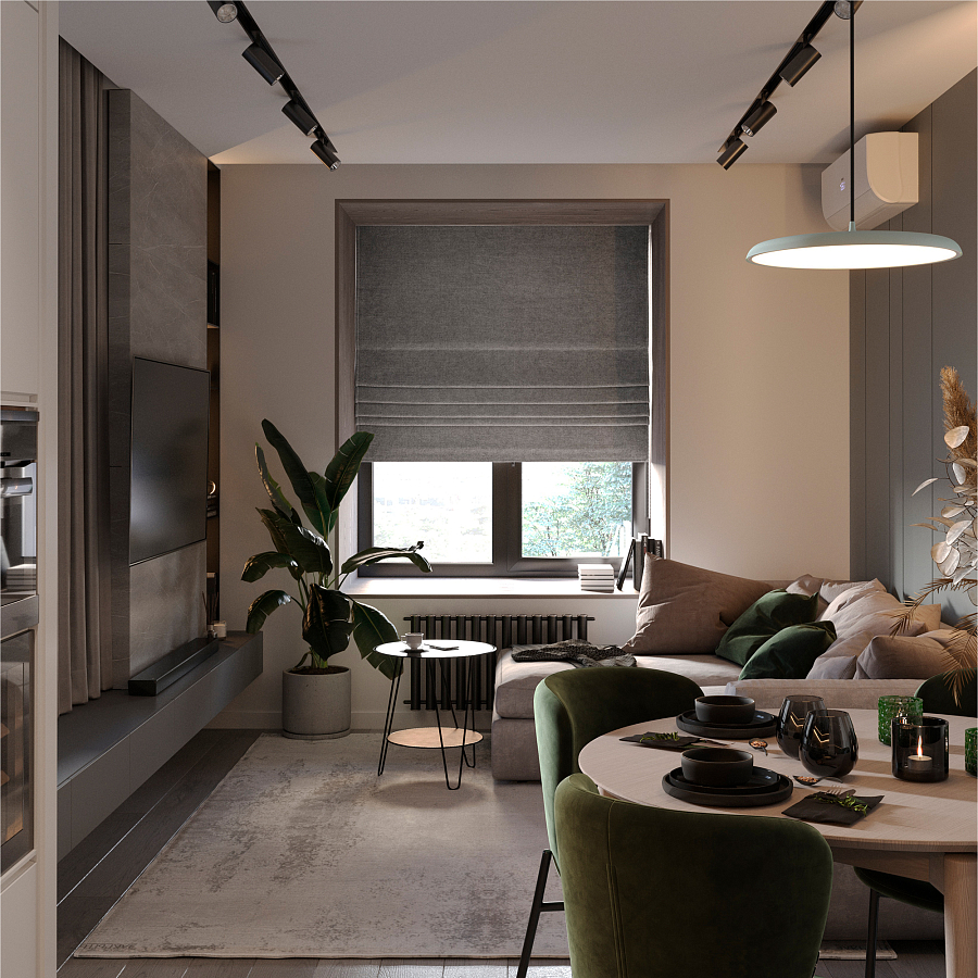 картинка Римская штора Canvas Grey от магазина Topcurtains
