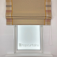 картинка Римская штора Inspire Elegance Tartan темно-бежевая от магазина Topcurtains