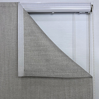 картинка Римская штора Perfection Line, бежево серая с тонким кантом от магазина Topcurtains