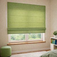 картинка Римская штора Alcantara зеленая от магазина Topcurtains