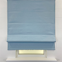 картинка Римская штора блэкаут Soft Color нежно голубая от магазина Topcurtains