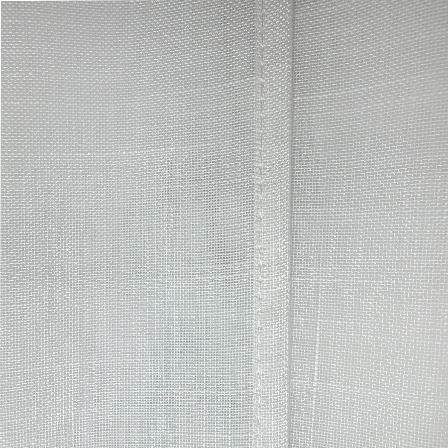 картинка Штора из белого льняного тюля Ballet  от магазина Topcurtains