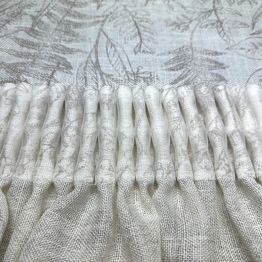 картинка Штора из тюля с ботаническим орнаментом Florentino от магазина Topcurtains