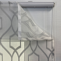 картинка Прозрачная римская штора Gray Lattice от магазина Topcurtains