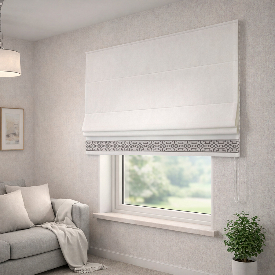 картинка Римская штора Canvas White Style от магазина Topcurtains