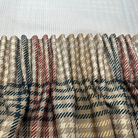 картинка Штора из рогожки в клетку Tartan красный от магазина Topcurtains