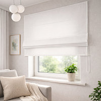 картинка Римская штора Canvas White Snow от магазина Topcurtains