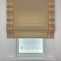 картинка Римская штора Inspire Elegance Tartan темно-бежевая от магазина Topcurtains