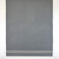 картинка Римская штора блэкаут Eclipse Style темно серая  от магазина Topcurtains