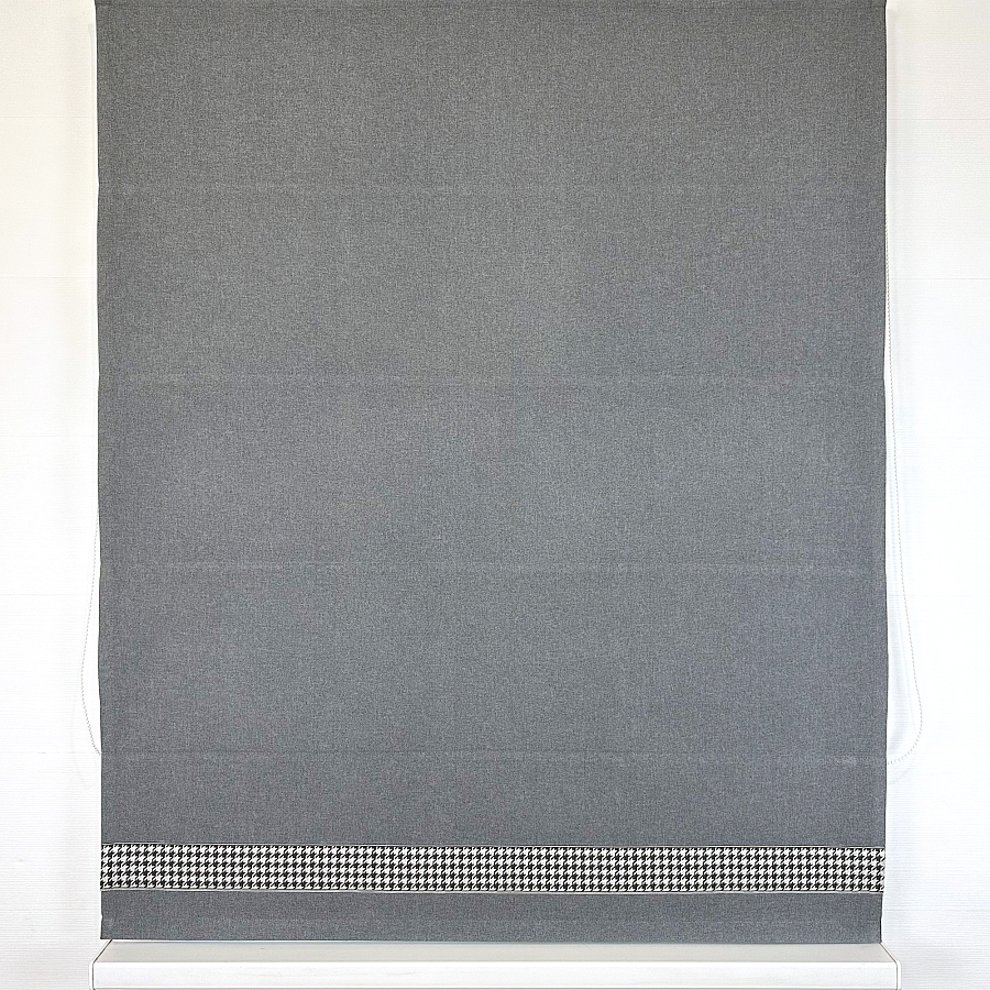 картинка Римская штора блэкаут Eclipse Style темно серая  от магазина Topcurtains