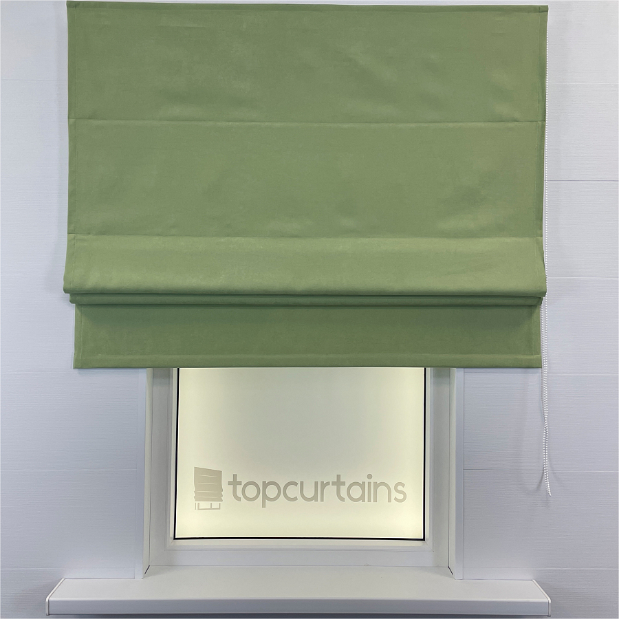 картинка Римская штора Alcantara зеленая от магазина Topcurtains