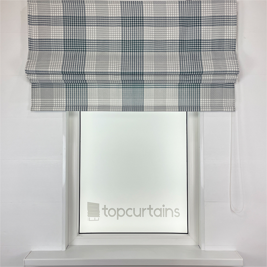 картинка Римская штора в клетку Tartan color 3 от магазина Topcurtains