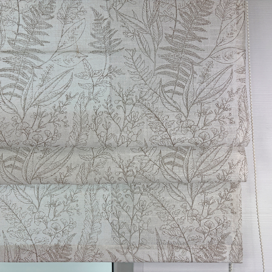 картинка Римская штора из хлопкового полупрозрачного тюля Florentino от магазина Topcurtains