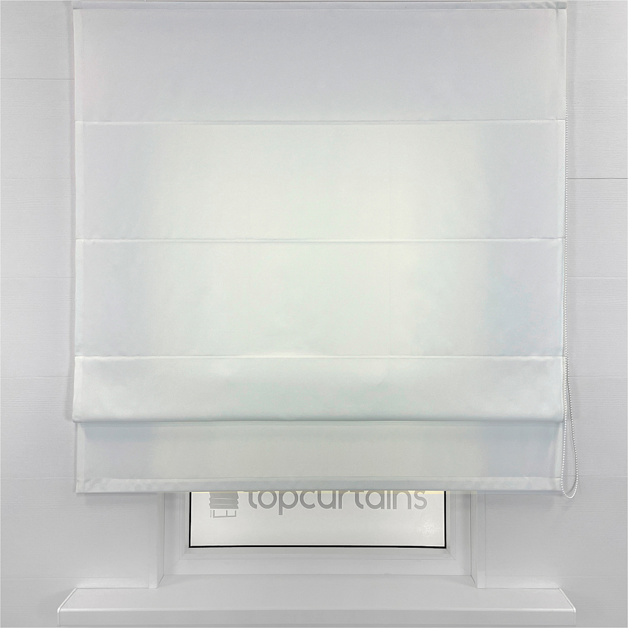 Белоснежная римская штора на заказ по вашим размерам