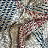 картинка Штора из рогожки в клетку Tartan красный от магазина Topcurtains